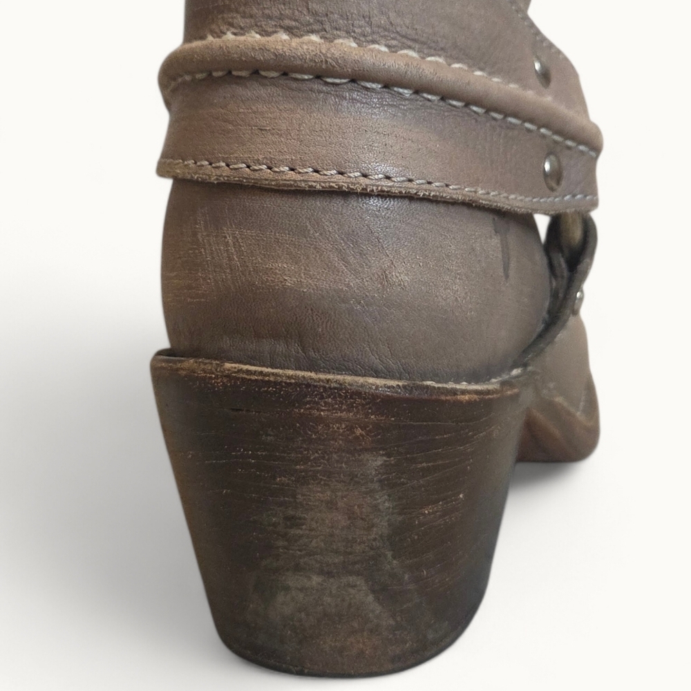 Frye Harness Ankle Boots – Grey Leather - Picture 9 of 9
